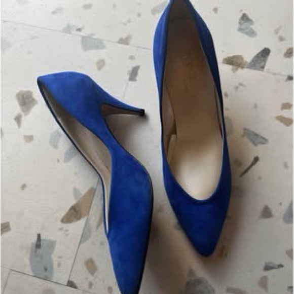 Vintage Electric Blue Women's Heels - Picture 1 of 4